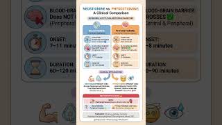 Neostigmine vs Physostigmine 🔥 | Cholinesterase Inhibitors in 15 Sec | Pharmacology