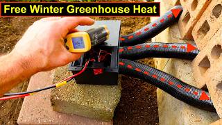 Free Greenhouse Heating Winter 2026–27: 300W Solar Heating Experiments with Thermal Mass