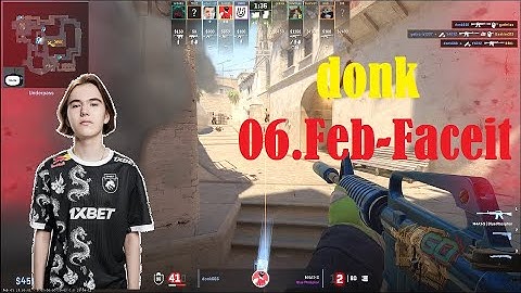 donk (26-16) play faceit /mirage/ 06.feb #cs2 #fps #pov #gaming