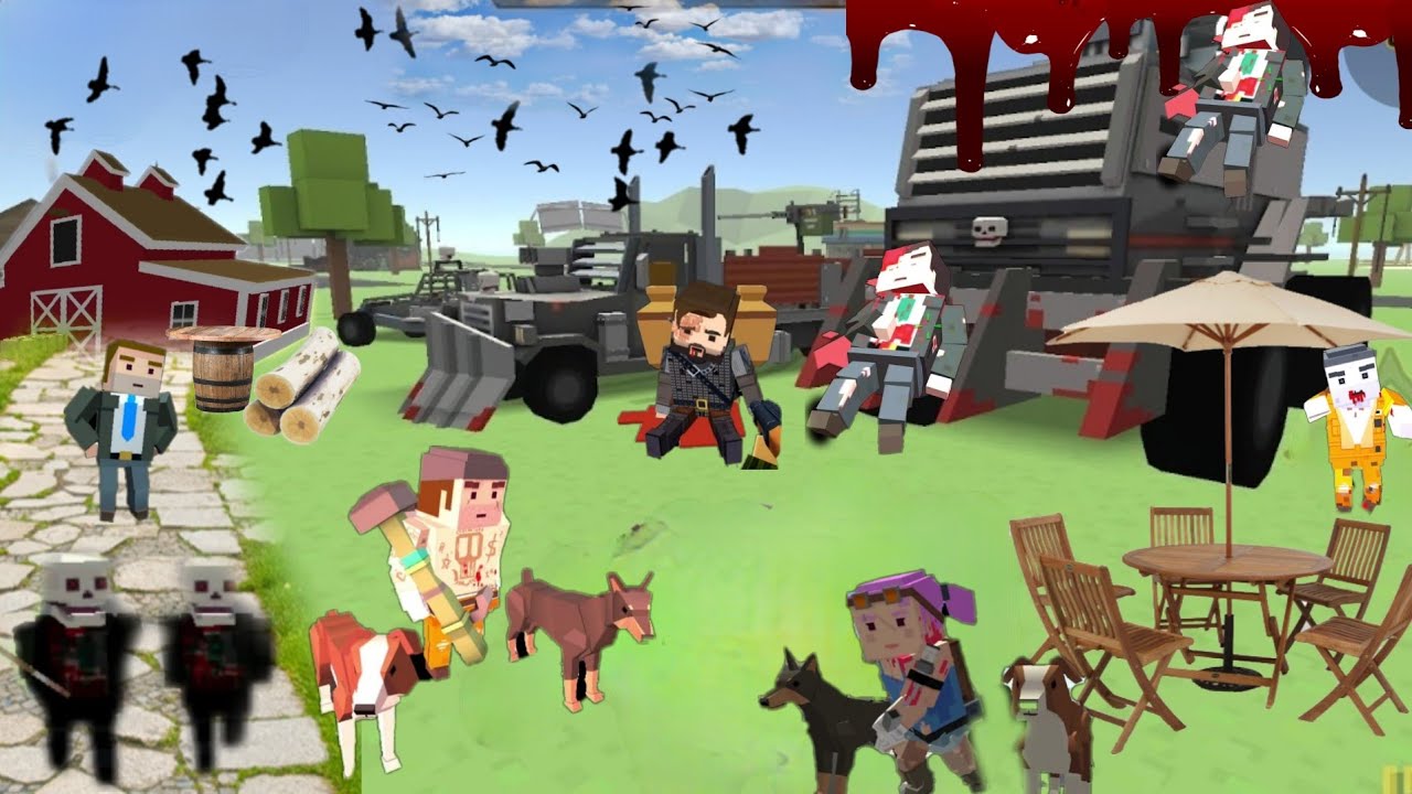 BLOCKAPOLYPSE Zombie City: Unlocking new Armory Items + Special Meet the New Farm camping
