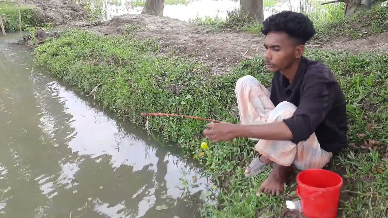 Real Hook Fishing Village || Hook Fishing Every People Love || Enjoy Hook Fishing