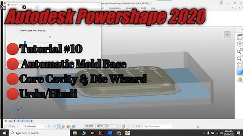 How to create core cavity in powershape 2020 Tutorial #10