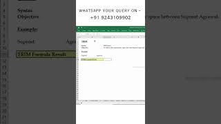 Excel's TRIM Function Will CHANGE How You Clean Unwanted Spaces! ✅