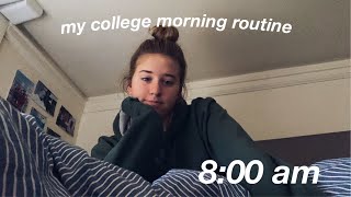 college morning routine as a swimmer