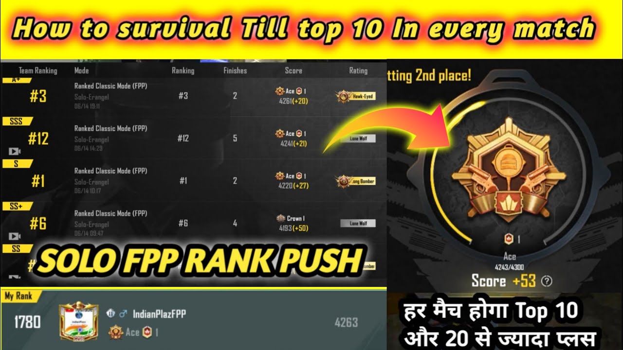 SOLO FPP Rank push for conqueror DAY 16 