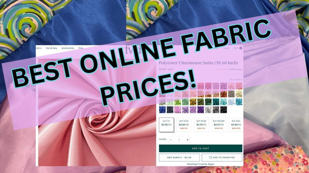 Огромный выбор тканей оптом, прямые поставки | Онлайн-шопинг для швей и мастеров шитья. Новые тре...