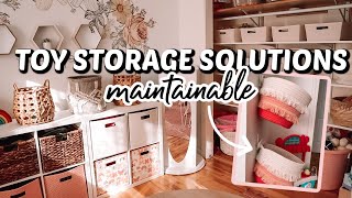 *NEW* MAINTAINABLE TOY STORAGE SOLUTIONS| TOY ORGANIZATION IDEAS| Tres Chic Mama