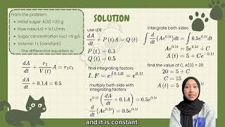 MAT300- Mixture Problem (dissolved sugar in a tea)