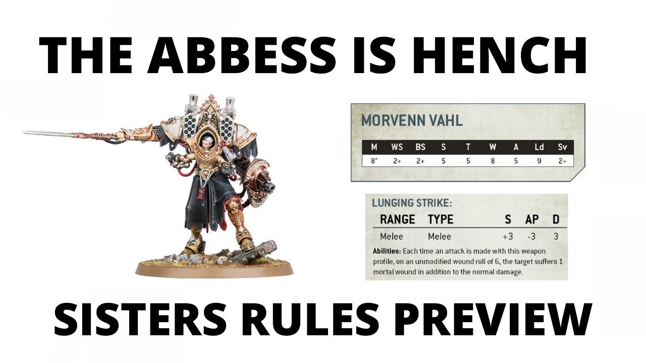 Sisters Rules Preview the High Abbess Morvenn Vahl's Stats and