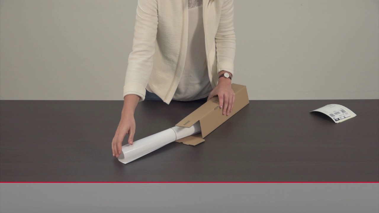 Versandrohr "Trapez" Versandhülse selbstklebend aus Karton von karton-billiger.de