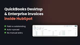 QuickBooks Desktop / Enterprise to HubSpot: Sync Invoices Automatically (2026)