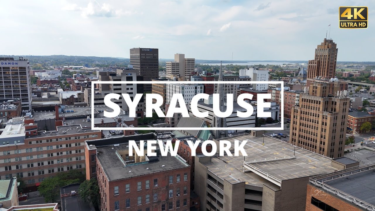 Syracuse, New York - [4K] Drone Tour