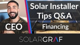 Financing In Solargraf Solar Qa With Solargraf Ceo Lennie Moreno