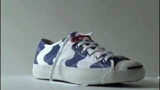Converse x Marimekko Lokki Jack Purcell Ox (blauw met wit)