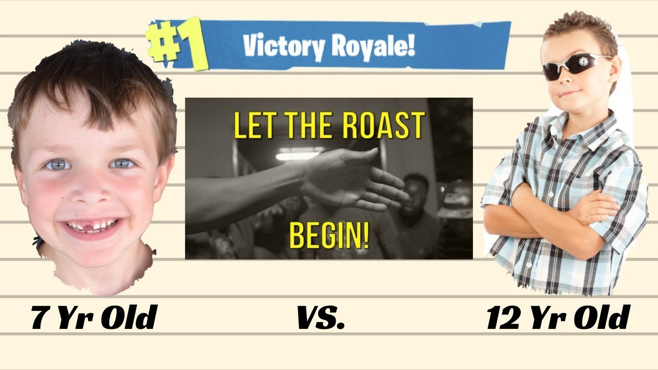 7 Year Old Roasts A 12 Year Old! (Fortnite Gameplay and Roast Session)