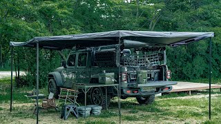 Relaxing Camping with Jeep Gladiator, iKamper 3.0 mini and exoshell 270 [ Car camping, Jeep camping]
