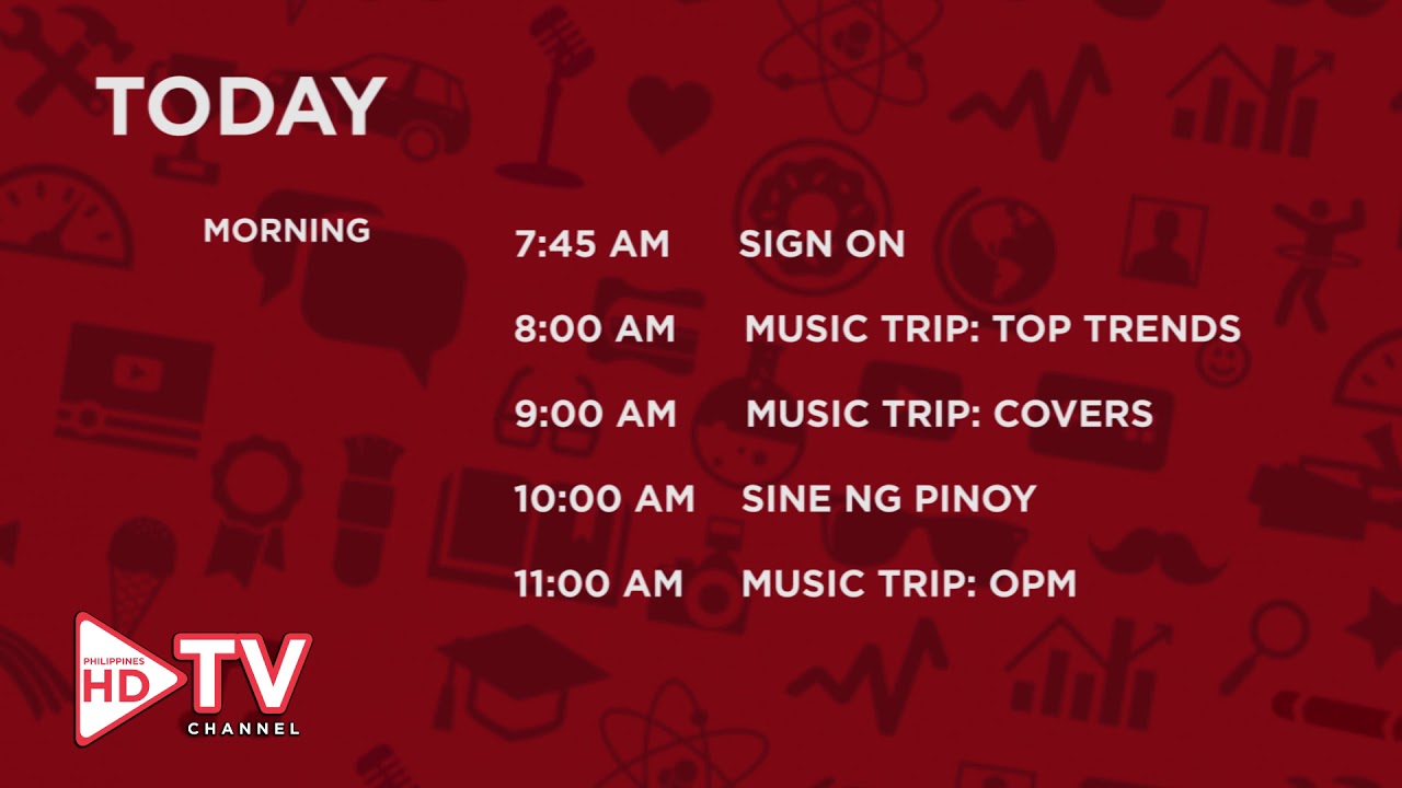 MONDAY TO SATURDAY SCHEDULE PHDTV