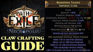 Graveyard Crafting End Game Lightning Strike Claw POE 3.24