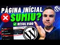 🔴 NÃO CONSIGO SELECIONAR A PÁGINA PRINCIPAL DO SITE NÃO APARECE NO WORDPRESS 2025