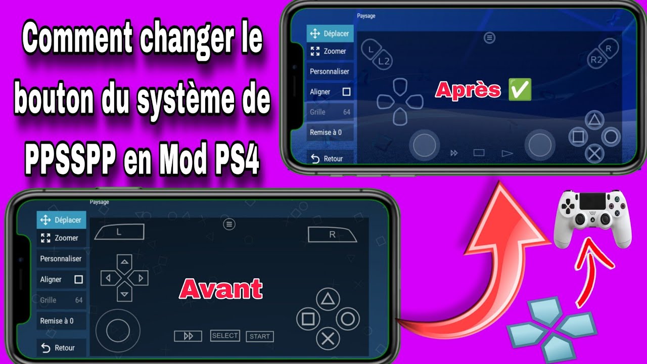COMMENT INSTALLER LE NOUVEAU BOUTON DU SYSTÈME PPSSPP EN MOD PS4 ...