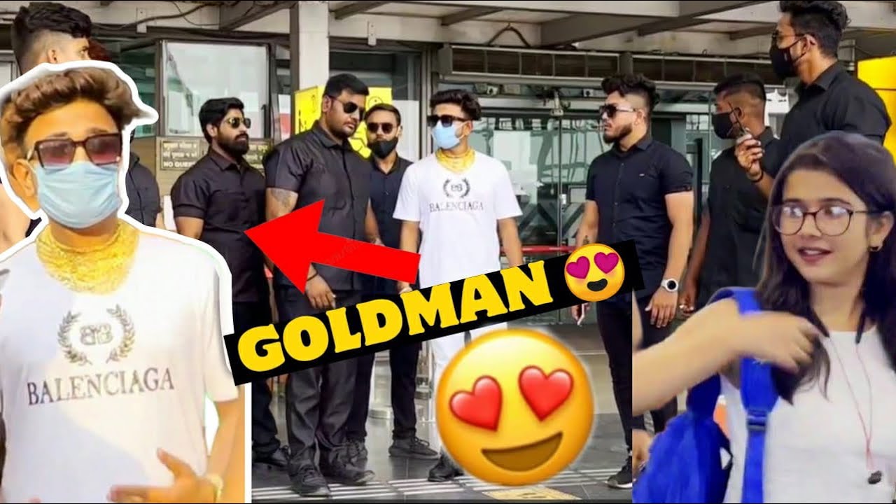 GOLDMAN GOING IN PUBLIC WITH BODYGUARDS { part 1 }BODYGUARD PRANK IN INDIA  | CUTE GIRLS REACTION❤