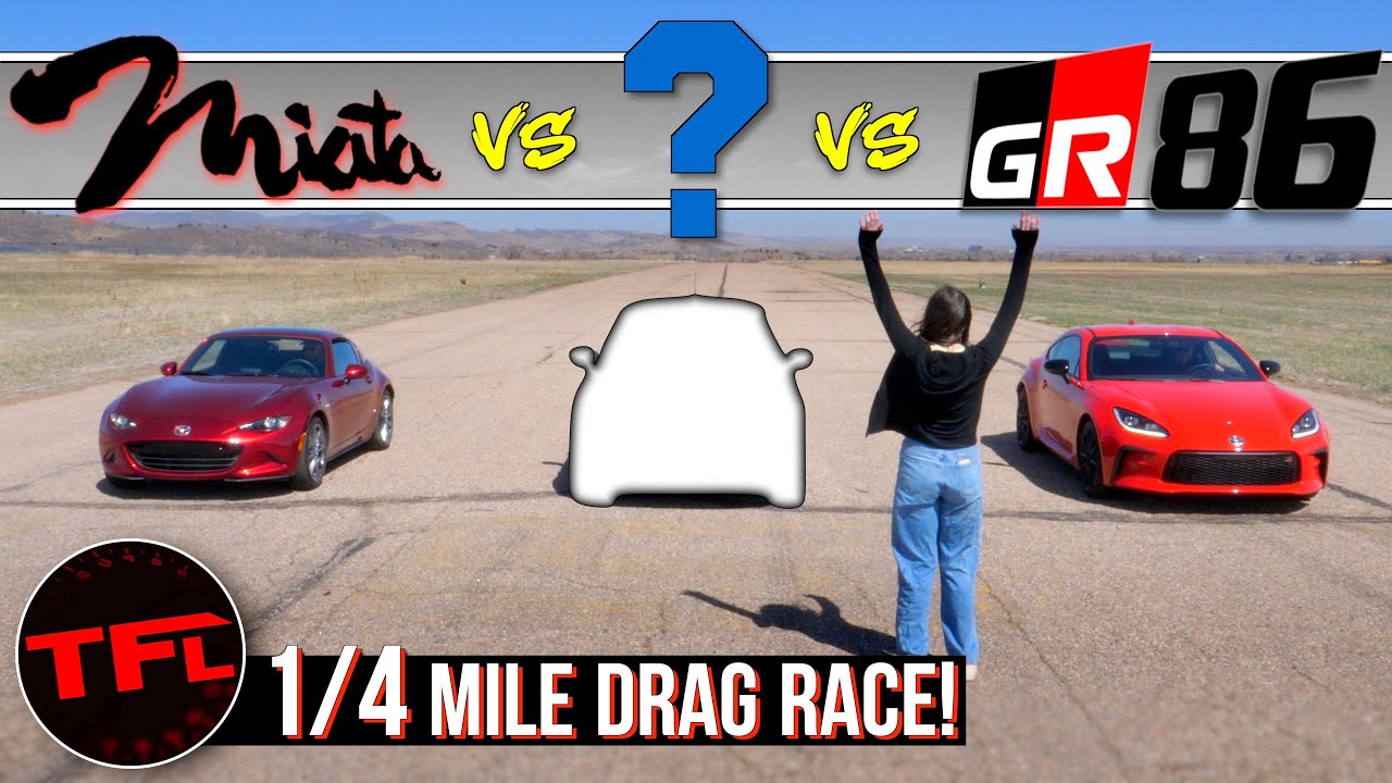 I Didn't Expect This Toyota GR86 vs Mazda Miata vs THE Underdog Drag