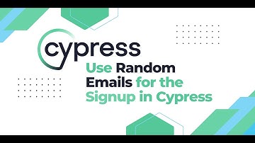 How to use Random Email in Signup Page Using Cypress?