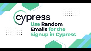 How to use Random Email in Signup Page Using Cypress?