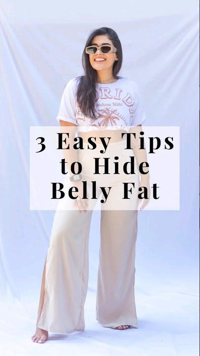 3 Easy Tips to Hide Belly Fat 😱😲 | How to look slim and curvy 😍 #fashion #shorts #viral #style #new
