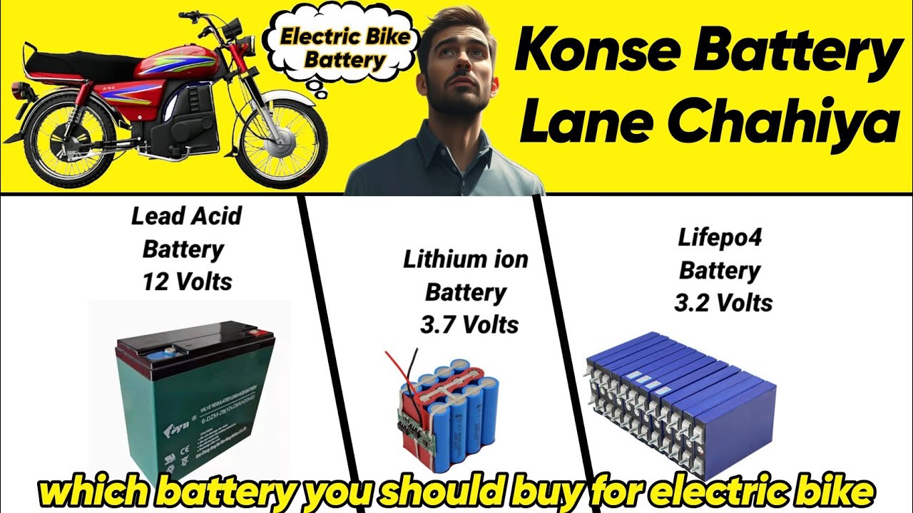 Best Battery for Electric Bikes 2025-2026| Lithium-ion vs LiFePO4 Full Comparison