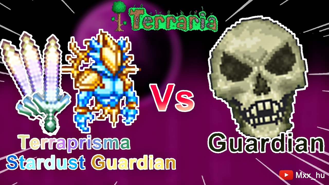 【Terraria 1.4】 Terraprisma & Stadust Guardian Vs Dungeon Guardian