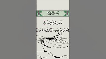 فاصبر صبرا جميلا 🥹🎧❤❤ #المصحف #الآية #القرآن_الكريم #مكة #سورة_المعارج