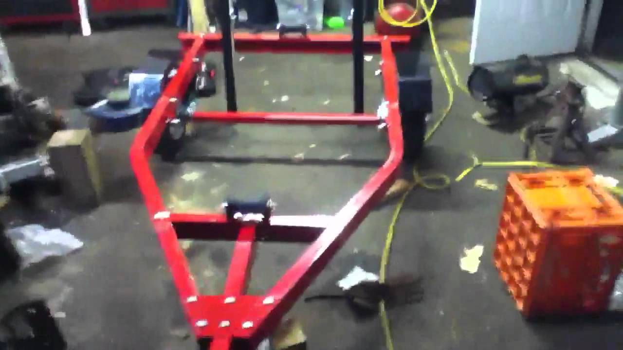 Harbor freight boat trailer - YouTube