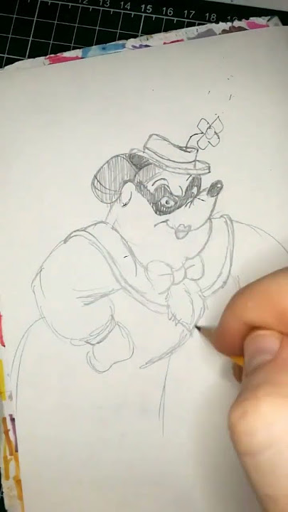 SKETCHING MA BEAGLE FROM DISNEY'S DUCKTALES 1987 #shorts
