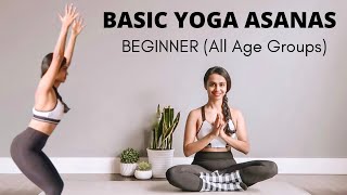 Basic YOGA ASANA Practice For Good Health -  Beginner Yoga, All Age Groups screenshot 1