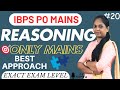IBPS PO MAINS | REASONING | ONLY MAINS CONTENT | DAY - 20 | BY RAMYA MAM #bankexams #ibpspo #sbi