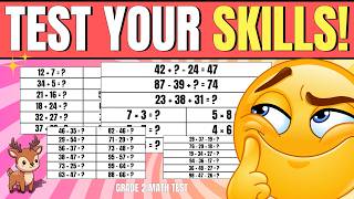 Grade 2 Math Challenge 🧠➕➖✖️ | Addition, Subtraction & Multiplication Quiz for Kids | Safe Place