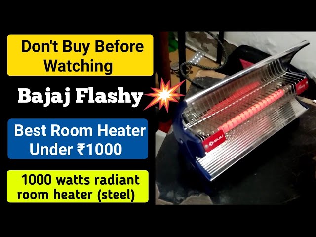 bajaj flashy room heater | Bajaj Flashy 1000 Watts Radiant Room Heater  (Steel) - YouTube