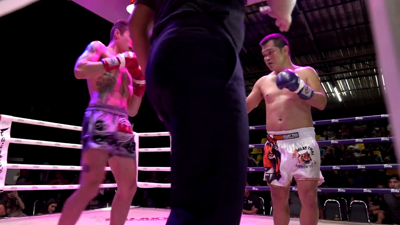 "Brandon Waters" AKA Thailand vs "Samrandeach" Tiger Muay Thai