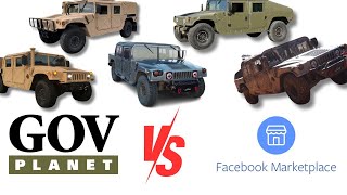 buying a humvee - govplanet vs facebook marketplace