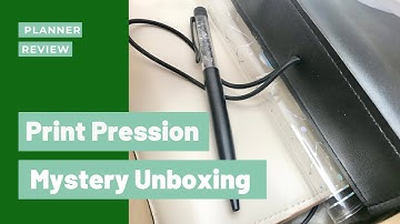 Print Pression Neutral Mystery Unboxing | Ring Planners and Travelers Notebook