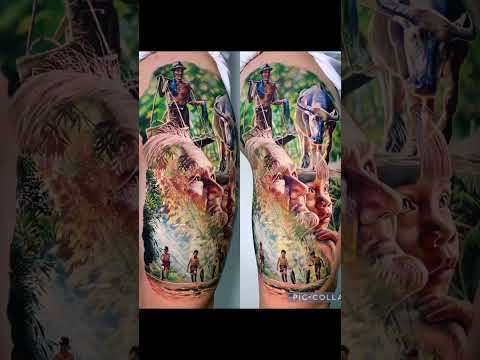 Video Tác phẩm vô địch giải xăm hình nghệ thuật lớn nhất... - youtube