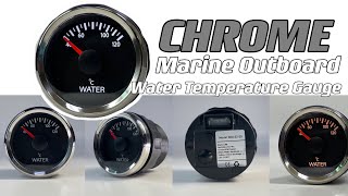 CHROME marine outboard gauge Water Temperature Gauge │ RICO Instrument