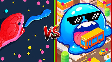 🚀 Level 9999 Snake Clash IO vs Super Slime | Unstoppable Snake Attack! 💣