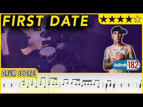 First Date - blink-182 | DRUM SCORE Sheet Music | #457 DRUMSCRIBE
