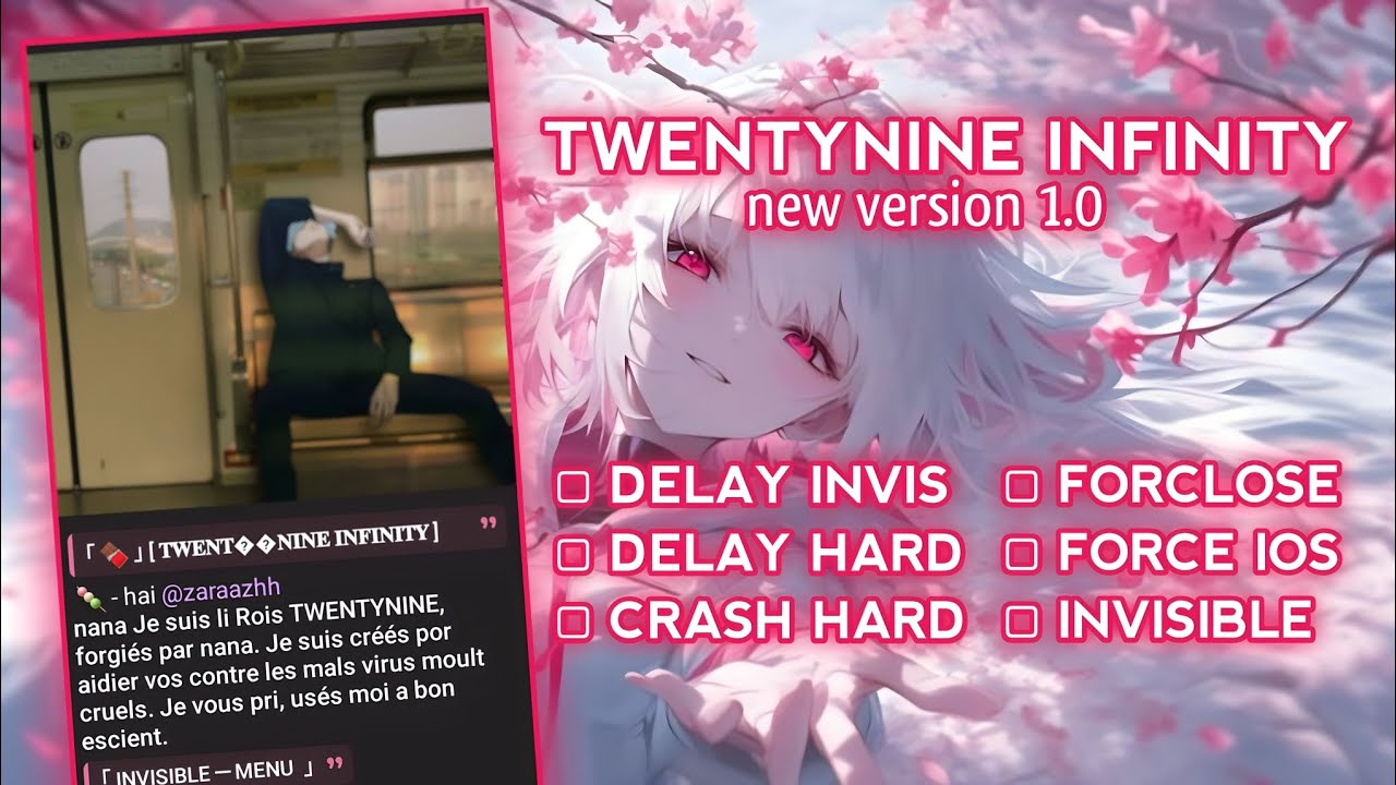 NEW TWENTYNINE INFINITY V1.0 | SC BUG WA VIA TELEGRAM TERBARU | SC BUG WA DELAY PARAH 100% WORK !!!!