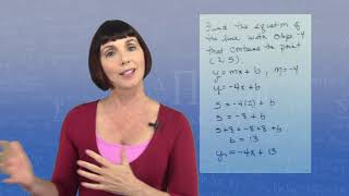 Celebrity Math Bytes w/ Allison: Equations of Lines - Slope-Intercept Form Profile