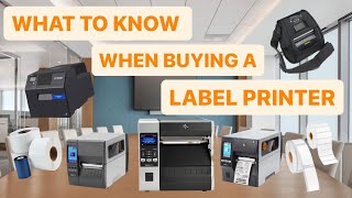 What To Know When Buying A Label Printer