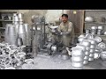 Production of stainless steel utensils