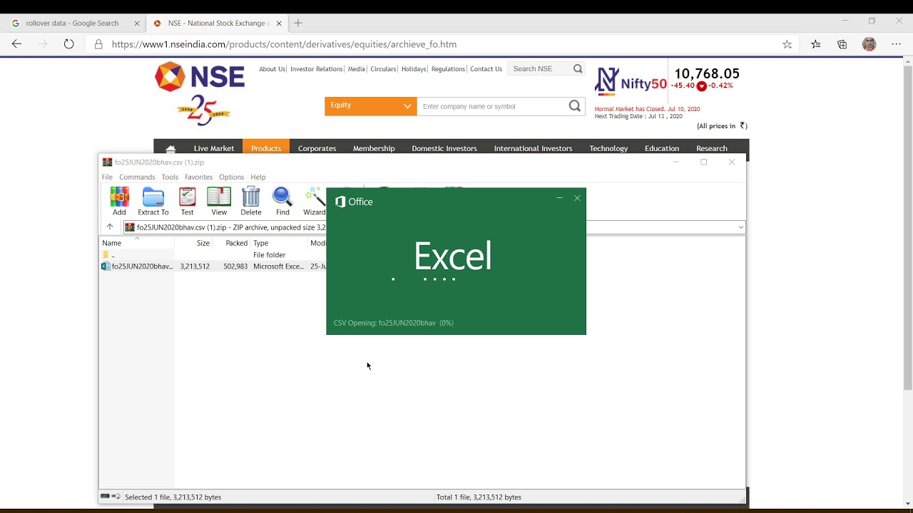 Calculation of Rollover Data